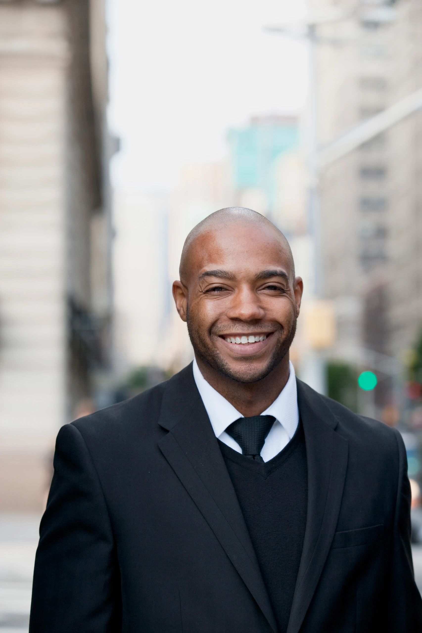 Portrait of a man in New York City